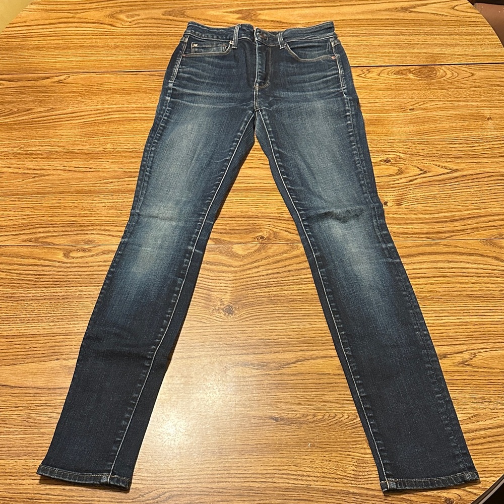 Stylish Dark Blue Women's Skinny High Rise Jeans